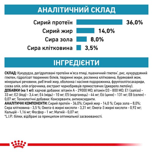 Сухий корм Royal Canin Skin & Coat при дерматозе і випаданні шерсті у котів, 400 г