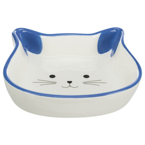 Миска Trixie в формі котячої голови для котів, кераміка, 0,25 л / 12 см