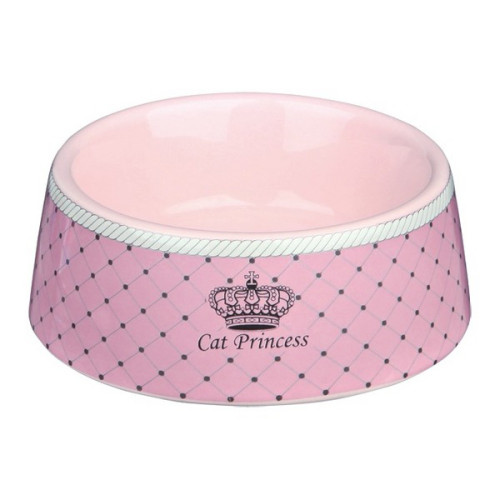 Миска Trixie Cat Princess для кішок, кераміка, рожева, 0,18 л / 12 см