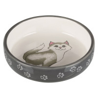 Миска Trixie для котів з коротким носом, кераміка, сірий, 300 мл, 15 см Миска Trixie для котів з коротким носом, кераміка, сірий, 300 мл, 15 см