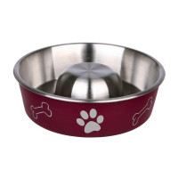Миска Trixie Slow Feed для собак, сталь, 1 л, 21 см