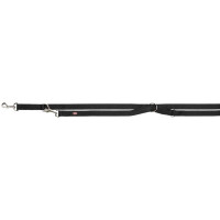 Повідець-перестібка Trixie Premium Adjustable Lead двошаровий для собак, розмір M-L, 2 м/20 мм, чорний