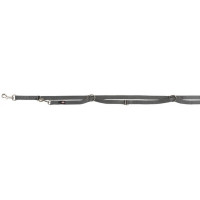 Повідець-перестібка Trixie Premium Adjustable Lead двошаровий для собак, розмір L-XL, 2 м/25 мм, графіт Повідець-перестібка Trixie Premium Adjustable Lead двошаровий для собак, розмір L-XL, 2 м/25 мм, графіт