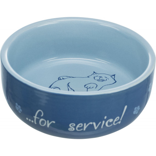 Миска Trixie Thanks for Service для кішок, кераміка, 0,3 л / 11 см