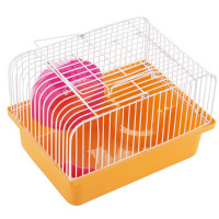 Клетка AnimAll Cube для хомяка 23.2x17х12 см, оранжевая