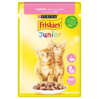Вологий корм Purina Friskies Junior для кошенят, з куркою, 85 г Вологий корм Purina Friskies Junior для кошенят, з куркою, 85 г