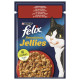 Вологий корм Purina Felix Sensations для котів, з яловичиною і томатами, 85 г