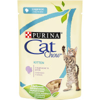 Вологий корм Purina Cat Chow Kitten для кошенят, з індичкою і цукіні, 85 г Вологий корм Purina Cat Chow Kitten для кошенят, з індичкою і цукіні, 85 г