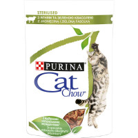Вологий корм Purina Cat Chow Sterilised для стерилізованих котів, з ягням і зеленою квасолею, 85 г Вологий корм Purina Cat Chow Sterilised для стерилізованих котів, з ягням і зеленою квасолею, 85 г