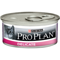 Вологий корм Purina Pro Plan Delicate для котів з чутливим травленням, з індичкою, 85 г Вологий корм Purina Pro Plan Delicate для котів з чутливим травленням, з індичкою, 85 г