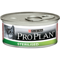 Вологий корм Purina Pro Plan Sterilised для дорослих кастрованих котів, з тунцем і лососем, 85 г Вологий корм Purina Pro Plan Sterilised для дорослих кастрованих котів, з тунцем і лососем, 85 г