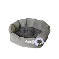Лежак AnimAll Rolyal S для собак, сірий, 48×42×20 см Лежак AnimAll Rolyal S для собак, сірий, 48×42×20 см