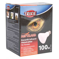 Інфрачервона керамічна лампа для тераріуму Trixie, 100 Вт Інфрачервона керамічна лампа для тераріуму Trixie, 100 Вт