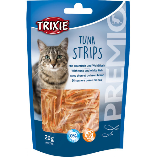 Ласощі Trixie Tuna Strips для котів, біла риба та тунець, 20 г
