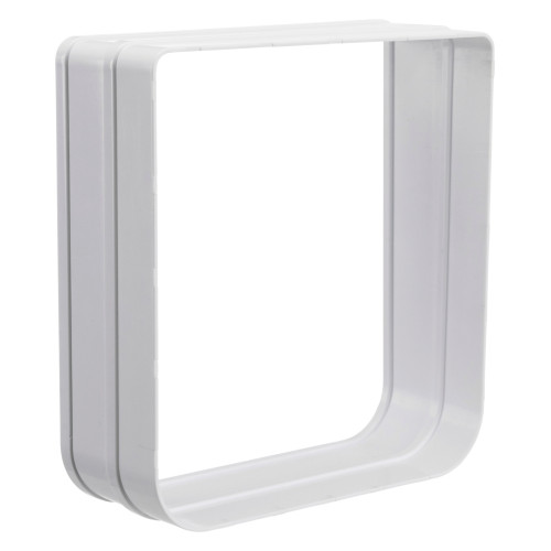 Тунель Trixie для дверцят 4-Way Flap Door, пластик, білий, 27 мм, 15.9×16.8 см