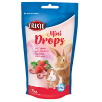 Ласощі Trixie Mini Drops полуниця, для гризунів, 75 г