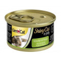 Вологий корм GimCat Shiny Cat для котів, курка і папайя, 70 г