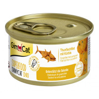 Вологий корм GimCat Shiny Cat Superfood для котів, з тунцем і гарбузом 70 г Вологий корм GimCat Shiny Cat Superfood для котів, з тунцем і гарбузом 70 г