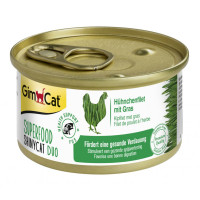 Вологий корм GimCat Shiny Cat Superfood для котів, з куркою і травою, 70 г Вологий корм GimCat Shiny Cat Superfood для котів, з куркою і травою, 70 г