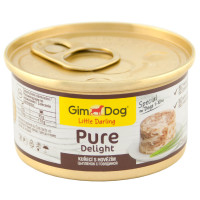 Вологий корм GimDog LD Pure Delight для карликових і малих порід собак, з куркою і яловичиною, 85 г Вологий корм GimDog LD Pure Delight для карликових і малих порід собак, з куркою і яловичиною, 85 г