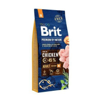 Сухой корм Brit Premium Dog Adult M, для собак средних пород, 15 кг Сухой корм Brit Premium Dog Adult M, для собак средних пород, 15 кг