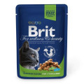 Вологий корм Brit Premium Cat pouch, для стерилізованих кішок, з куркою, 100 г