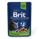 Вологий корм Brit Premium Cat pouch, для стерилізованих кішок, з куркою, 100 г