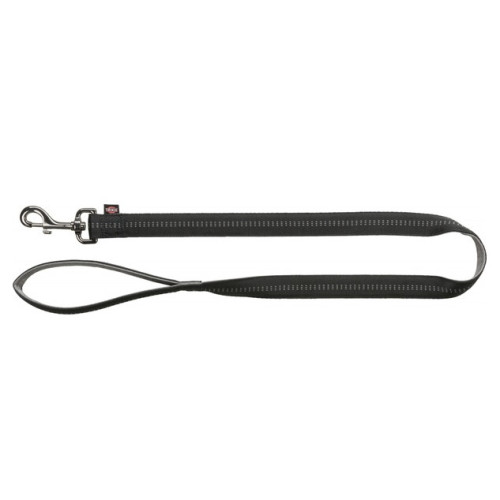 Повідець Trixie Softline Elegance Lead для собак, розмір L-XL, 1 м/25 мм, чорний/графіт