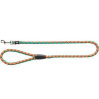 Повідець-перестібка Trixie Cavo Adjustable Lead для собак, плетений, круглий, розмір S-M, 2 м/12 мм, папайя/океан Повідець-перестібка Trixie Cavo Adjustable Lead для собак, плетений, круглий, розмір S-M, 2 м/12 мм, папайя/океан