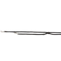 Повідець-перестібка Trixie Cavo Adjustable Lead для собак, плетений, круглий, розмір L-XL, 2 м/18 мм, чорний/графіт