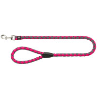 Повідець Trixie Cavo Lead для собак, плетений, круглий, розмір L-XL, 1 м/18 мм, фуксія/графіт Повідець Trixie Cavo Lead для собак, плетений, круглий, розмір L-XL, 1 м/18 мм, фуксія/графіт