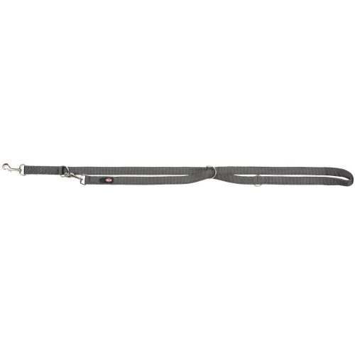 Повідець-перестібка Trixie Premium Adjustable Lead двошаровий для собак, розмір M-L, 2 м/20 мм, графіт