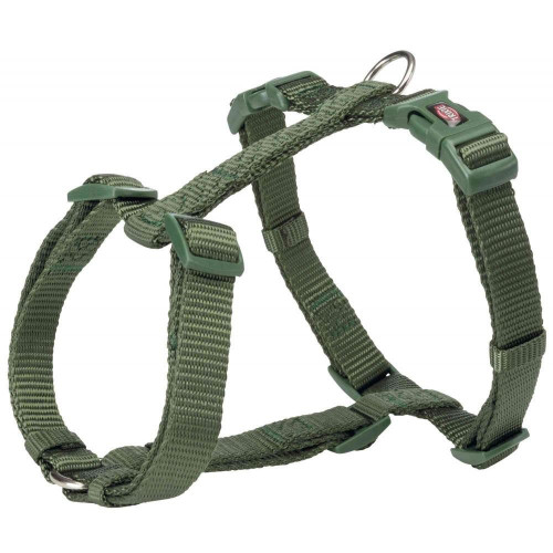 Шлея Trixie Premium H-Harness для собак, 52-75 см, 20 мм, розмір M-L, темно-зелений
