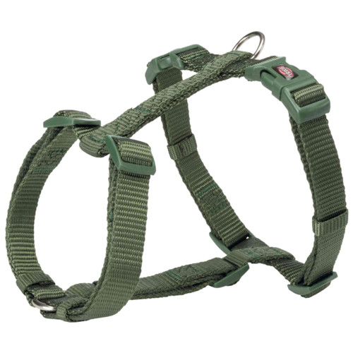 Шлея Trixie Premium H-Harness для собак, 60-87 см, 25 мм, розмір L, темно-зелений