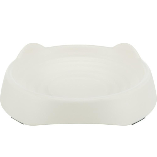 Миска в формі котячої голови Trixie, для кішок, меламін, 0.25 л, 17 см, білий