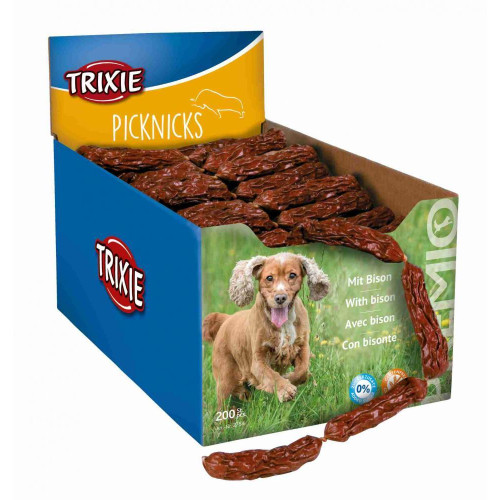 Ласощі Trixie Picknicks, сосиски з м'ясом бізона, для собак, 8 см, 8 г, 200 шт