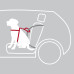Захисна шлея в авто Trixie Dog Protect, 65-80 см, 25 мм, чорний