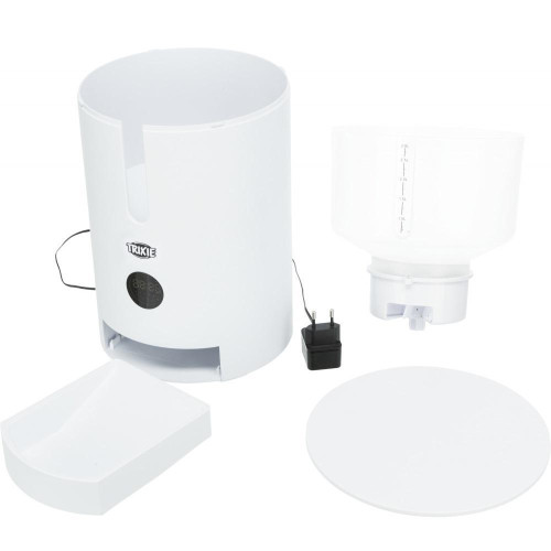 Автоматична годівниця Trixie TX9, 2.8 л, 22 × 28 × 22 см, білий