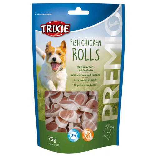 Рулети Trixie Premio для собак, курка із сайдою, 75 г