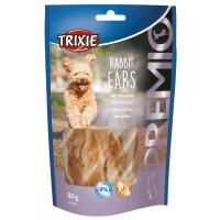 Ласощі Trixie Premio для собак, вуха кролика, 80 г Ласощі Trixie Premio для собак, вуха кролика, 80 г