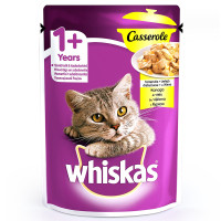 Вологий корм Whiskas Casserole для котів, з куркою в желе, 85 г Вологий корм Whiskas Casserole для котів, з куркою в желе, 85 г