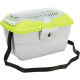 Переноска Trixie Mini-Capri Transport Box для гризунів, вагою до 2 кг, 40×22×30 см, світло-сіра/зелена