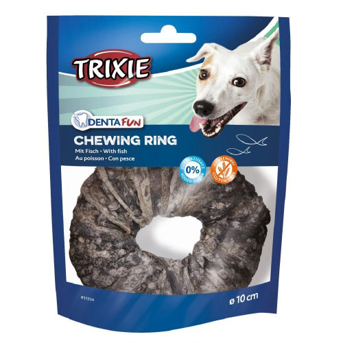 Жувальне кільце Trixie Denta Fun для собак, з рибою, 10 см, 110 г