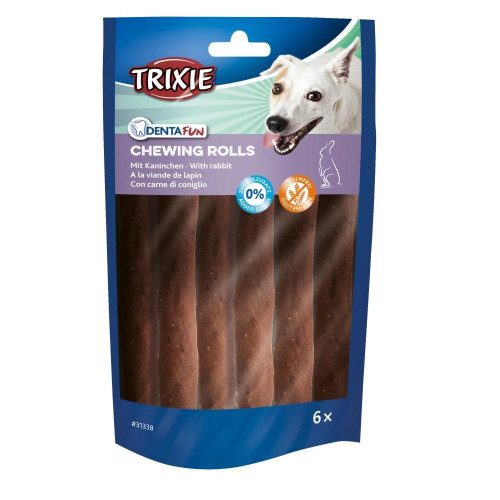 Жувальні палички Trixie Denta Fun для собак, з кроликом, 12 см, 70 г, 6 шт