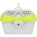 Переноска Trixie Mini-Capri Transport Box для гризунів, вагою до 2 кг, 40×22×30 см, світло-сіра/зелена