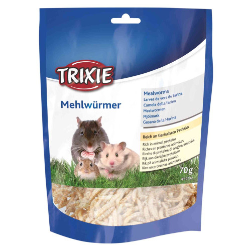 Корм Trixie, для гризунів, черви сушені, 70 г