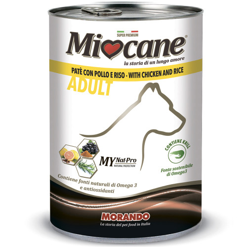 Консерва Morando MioCane Chicken & Rice для собак, з куркою і рисом, 400 г