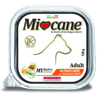 Вологий корм Morando MioCane Adult Chicken & Carrots для собак, з куркою і морквою, 150 г