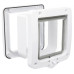 Дверцята Trixie 4-Way Flap Door with Tunnel для котів, з додатковими елементами, білі, 20×22 см