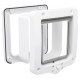 Дверцята Trixie 4-Way Flap Door with Tunnel для котів, з додатковими елементами, білі, 20×22 см